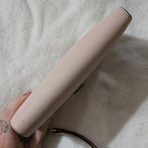 Michael Kors Women's Jet Set Travel Double Zip Wristlet/Powder Blush - Picture 7 of 10